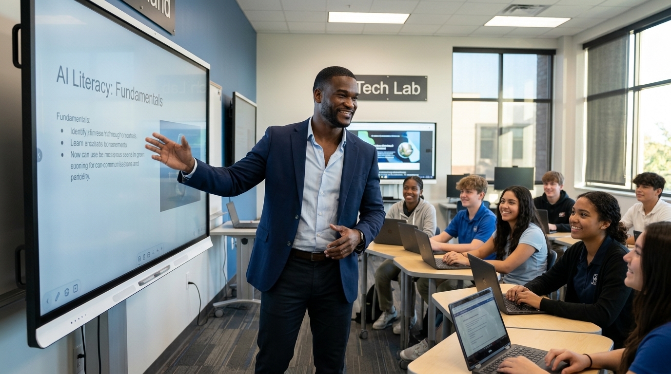 Bryan Pittman Teaching High School AI Class